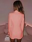 billige Blazere og dresser-Dame Blazer Bekvem Pustende Knapper Mote Moderne عادي Arbeid Daglig Normal Aftæpning Normal Langermet Yttertøy Hvit Rosa Kakifarget Vår Høst