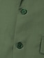 abordables Costumes de mariage-Pour des hommes Mariage Affaires Costumes Noir Vert Sauge Mode Formel Couleur Unie Coupe Standard 3 pièces Simple Boutonnage Deux Boutons