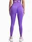 baratos Leggings e collants para ioga-Mulheres Legging Capri Leggings de ioga Compressão abdominal Cintura Alta Academia Exercite-se Esportivo Calças Côr Sólida Preto Branco Azul Outono Esportes Roupas Esportivas Ajuste justo