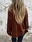 abordables Blusas y camisas de mujer-Mujer Camisa Plano Elegante Moderno Manga Larga Cuello Camisero Tops regulares Trabajo Diario Noche Botones Verde Ejército Morado Marrón Rosa Brillante Primavera Otoño