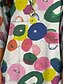 billige Kvinne Striper &amp; Geometriske Topper-Kvinnes Bluse Tunika V-hals Lange Ermer Boho Casual Grafisk Geometrisk Prikkete Vintage Daglig Stilig Vanlige Topper Daglig Print Gul Rosa Blå Lilla Grønn Høst