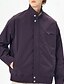 abordables Chaquetas Informales-Hombre Chaqueta ligera Chaqueta casual Vacaciones Diario Cortavientos Bolsillo Primavera Otoño Plano Moda Clásico Escote Chino Regular Albaricoque Negro Morado Verde Trébol Caqui Chaquetas