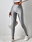 economico Leggings semplici-Per donna Shorts Leggings Leggings comodi Streetwear Casual Lunghezza intera Vita Alta Semplice Elastico in vita Traspirabilità Elasticizzato Vacanza Streetwear Abbigliamento quotidiano Marrone