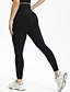 baratos Leggings e collants para ioga-Mulheres Legging Capri Leggings de ioga Compressão abdominal Cintura Alta Academia Exercite-se Esportivo Calças Côr Sólida Preto Branco Azul Outono Esportes Roupas Esportivas Ajuste justo