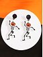 cheap Halloween Accessories-Women&#039;s Halloween Acrylic Earrings Set - Lightweight Ghost, Pumpkin, Witch Hat &amp; Skeleton Designs for Teens and Adults, Perfect for Halloween Costumes and Party Accessories