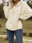 economico Felpe e Sweatshirt Texturizzati-Per donna Felpa con texture Felpe con cappuccio Semplice Streetwear Casual Manica Lunga Con Cappuccio Top Regolari Streetwear Ferie Uscire Cerniera Tasca Rosa chiaro Nero Vino Blu marino Blu Autunno