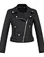 abordables Vestes en simili cuir-Femmes Veste Décontractée Gilet en daim Coupe-vent Chaud Fermeture éclair Avec Poches Mode Moderne Occasionnel Couleur Unie Sortir Week-end Fermeture éclair Régulier Revers en Pointe Coupe régulière