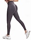 baratos Leggings e collants para ioga-Mulheres Legging Capri Leggings de ioga Compressão abdominal Cintura Alta Academia Exercite-se Esportivo Calças Côr Sólida Preto Branco Azul Outono Esportes Roupas Esportivas Ajuste justo