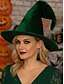 ieftine Pălării de damă-Pălărie de vrăjitoare din catifea pentru femei, pentru Halloween – accesoriu de costum gotic cu vârf ascuțit, potrivit pentru cosplay, petreceri și festivaluri pentru femei