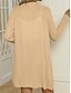 economico Cappotti &amp; Trench-Per donna Giacca Casual Confortevole Traspirante Bottoni Casual Semplice Vacanza Streetwear Casuale Abbigliamento quotidiano Monopetto Lungo Scollo a V Vestibilità regolare Manica Lunga Capispalla