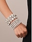 economico Bracciale da donna-Bracciale rigido con strass da donna - bracciale di cristallo glamour per cocktail party ed eventi serali