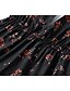 ieftine Rochii Boho-Pentru femei Rochii Midi Rochie de epoca Rochie Boho Rochie imprimata Rochie occidentală Epocă Modă În aer liber Vacanță Concediu Fit regulat Floare Manșon scurt În V Negru Vară
