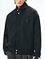 abordables Chaquetas Informales-Hombre Chaqueta ligera Chaqueta casual Vacaciones Diario Cortavientos Bolsillo Primavera Otoño Plano Moda Clásico Escote Chino Regular Albaricoque Negro Morado Verde Trébol Caqui Chaquetas