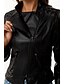 voordelige Imitatieleren jassen-Dames Jas van imitatieleer Winddicht Comfortabel Zak Volledige ritssluiting Modieus Buiten Effen Straat Casual / Dagelijks Normaal Strijkijzer Normale pasvorm Lange mouw bovenkleding Diep Paars Zwart