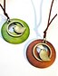 abordables Collier pour femme-Collier pendentif oiseau bohème pour femme – collier long cercle en bois fait main avec breloque en alliage pour les amoureux de la nature, les tenues décontractées ou les cadeaux
