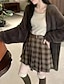 voordelige Open Voor Cardigan-Dames Trui Vest Modieus Streetwear Dagelijks Effen Kleur Geribd Open voorzijde Gebreid Lange mouw Lange tops breien Feestdagen Uitgaan Weekend Wit Blozend Roze Herfst Winter