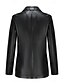 voordelige Imitatieleren jassen-Dames Jas van imitatieleer Comfortabel Knop Modieus Modern Effen Werk Dagelijks Normaal Strijkijzer Normale pasvorm Lange mouw bovenkleding Zwart Rood Kameel Lente Herfst