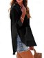 ieftine Topuri simple pentru femei-Pentru femei Cămașă Bluză Simplu Modern Casual Manșon Lung În V Topuri obișnuite Zilnic Concediu Buzunar Blush Pink Negru Alb Bleumarin Albastru celest Toamnă