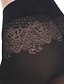 preiswerte Fleece gefütterte Leggings-Damen Fleecehose Stoffhosen Leggings Streetwear Lässig Volle Länge Natürliche Taille Blume Elastischer Bund Druck Thermowarm Bequem Outdoor Urlaub Straße Schwarz Winter Normale Passform