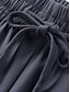 preiswerte Hose-Damen Chinos Shorts Basic Lässig Knielang Hohe Taille Einfarbig Tasche Elastischer Bund Bequem Weich Mikroelastisch Outdoor Straße Schwarz Rosa Purpur Grau Sommer Normale Passform