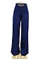 abordables jambe large et taille haute-Femmes Jambe large Pantalons Pantalon palazzo Mode Streetwear Longueur complète Taille haute Uni Respirabilité Confortable Micro-Élastique Rue Tenue quotidienne Sortir Noir Blanche Rouge Orange
