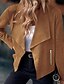 preiswerte Jacken-Damen Freizeitjacke Bequem Atmungsaktiv Tasche Mode Modern Einfach Straße Täglich Regulär Umlegekragen Normale Passform Langarm Oberbekleidung Schwarz Rote Burgunderrot Frühling Herbst