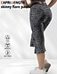 economico -Per donna Pantaloni capri Leggings Leggings comodi Streetwear Casual Lunghezza al polpaccio Vita Alta Leopardo Elastico in vita Stampato Traspirabilità Elasticizzato Vacanza Streetwear Abbigliamento