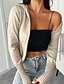 billige Teksturert hettegensere og sweatshirt-Dame Hettegensere med glidelås Hettegensere عادي Gatemote Fritid Langermet Med hette Vanlige topper Ferie Ut på byen Glidelås Beige Høst Vinter