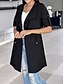abordables Manteaux Trench-Femmes Veste Décontractée Confortable Respirant Avec Poches Mode Occasionnel Uni Vacances Rue Occasionnel Tenue quotidienne Ouvert devant Régulier Col Rabattu Coupe régulière manche longue Vêtements