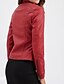 economico Giacche da Donna-Per donna Giacca in Ecopelle Confortevole Tasca Cerniera completa Moda Stile da Strada Semplice All&#039;aperto Casual Quotidiano Regolare Collo alla coreana Vestibilità regolare Manica Lunga Capispalla