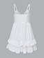 voordelige Boho-jurken-Dames Mini-jurk Zomerjurk Slipdress Boho-jurk Westerse kleding Modieus Klassiek Modern Buiten Vakantie Feestdagen Normale pasvorm Effen Mouwloos Spaghettibandjes Beige Zomer