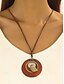 abordables Collier pour femme-Collier pendentif oiseau bohème pour femme – collier long cercle en bois fait main avec breloque en alliage pour les amoureux de la nature, les tenues décontractées ou les cadeaux