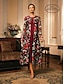 voordelige Jassen &amp; Trenchcoats-Dames Jas Ademend Kant Geborduurd Elegant Bloemig Formeel Bruiloft Feest Lang Ronde hals Ruim Passend Lange mouw bovenkleding Grijs roze Zwart Bordeaux Zomer Lente