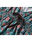 preiswerte Ausgefallene Kleider-Damen Minikleid Unterkleid Boho-Kleid Westernkleid Mode Klassisch Modern Outdoor Urlaub Ferien Normale Passform Blume Ärmellos Spaghettiträger Grün Sommer