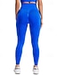 baratos Leggings e collants para ioga-Mulheres Legging Capri Leggings de ioga Compressão abdominal Cintura Alta Academia Exercite-se Esportivo Calças Côr Sólida Preto Branco Azul Outono Esportes Roupas Esportivas Ajuste justo