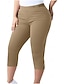 preiswerte Einfarbige Leggings-Damen Übergrössen Stoffhosen Leggings Gemütliche Leggings Stumpfhosen sportlich Wadenlang Natürliche Taille Einfach Elastischer Bund Bequem Po-Lifting Bauchkontrolle Yoga Alltagstauglich Dunkelrot