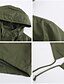 economico giacca attiva-Per donna Cappotto Impermeabile Confortevole Cerniera completa Coulisse Moda Stile da Strada Semplice All&#039;aperto Casual Quotidiano Lungo Con Cappuccio Vestibilità regolare Manica Lunga Capispalla