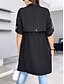 abordables Manteaux Trench-Femmes Veste Décontractée Confortable Respirant Avec Poches Mode Occasionnel Uni Vacances Rue Occasionnel Tenue quotidienne Ouvert devant Régulier Col Rabattu Coupe régulière manche longue Vêtements