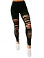 billige Ensfarvede leggings-Dame Leggins Hyggelige leggings Gade Afslappet Lang Høj Talje Vanlig Ribbet Åndbarhed Blød Mikroelastisk Yoga &amp; Danse Sko Gade Sort Grå Efterår Regulær