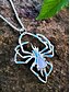 voordelige Halloween Accessoires-Halloween glow-in-the-dark spinnenhanger voor heren - roestvrij staal en zinklegering, gothic stijl, feest- en cosplay-sieraden