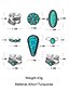 abordables Anillos de mujer-Conjunto de anillos bohemios de turquesa para mujer: anillos apilables vintage bañados en plata con detalles de piedras azules para fiestas, festivales y uso diario.