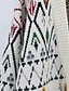 abordables Gilet Ouvert-Femmes Pull Cardigan Mode Streetwear Quotidien Argyle Côtelé Ouvert devant Tricoté manche longue Hauts Réguliers Tricoter Fête Sortir Week-end Blanche Automne Hiver