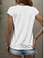 halpa Eläimet Tank Top-Naisten graafinen eläinkuvioinen perhonen toppi toppi vintage trooppinen tyylikäs hihaton lyhythihainen v-aukkoinen normaali topit päivittäin painatettu musta valkoinen keltainen pinkki sininen kesä