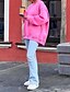 billige Teksturert hettegensere og sweatshirt-Dame Genser med genser Gensere عادي Gatemote Fritid Langermet Crew-hals Vanlige topper Gate Ferie Ut på byen Svart Rosa Brun Høst Vinter