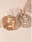 abordables Collar de mujer-Conjunto de joyas de cristal dorado para mujer: collar gargantilla de diamantes de imitación gruesos y pendientes colgantes para un look glamoroso de fiesta y de noche.