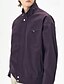 abordables Chaquetas Informales-Hombre Chaqueta ligera Chaqueta casual Vacaciones Diario Cortavientos Bolsillo Primavera Otoño Plano Moda Clásico Escote Chino Regular Albaricoque Negro Morado Verde Trébol Caqui Chaquetas
