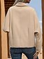 abordables Abrigos de Invierno-Mujer Abrigo Chaqueta casual Cómodo Bolsillo Botones Moda Moderno Casual Plano Noche Fin de semana Botonadura Simple Regular Cuello Vuelto Ajuste regular Manga Larga Ropa de calle Albaricoque Otoño