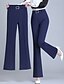 economico pantaloni eleganti da donna-Per donna Pantaloni Eleganti Gamba larga Pantaloni Moda Streetwear Lunghezza intera Vita Alta Semplice Elastico in vita Traspirabilità Confortevole Micro-elastico Streetwear Abbigliamento quotidiano