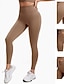 baratos Leggings e collants para ioga-Mulheres Legging Capri Leggings de ioga Compressão abdominal Cintura Alta Academia Exercite-se Esportivo Calças Côr Sólida Preto Branco Azul Outono Esportes Roupas Esportivas Ajuste justo