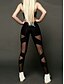 billige Ensfarvede leggings-Dame Leggins Gade Afslappet Lang Høj Talje Vanlig Højt snit Åndbarhed Blød Elastisk Yoga &amp; Danse Sko Gade Sort Efterår Regulær